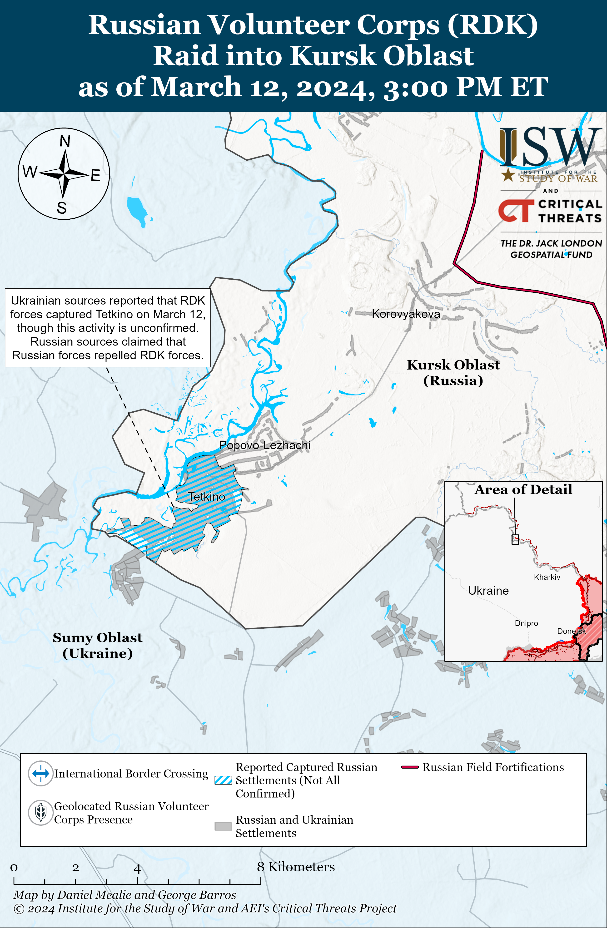 Russian Offensive Campaign Assessment, March 12, 2024 | Institute For ...